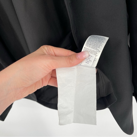 NEW Athleta Endless Primatwill Waist Tie Blazer Jacket Black Size 16 - Picture 12 of 14